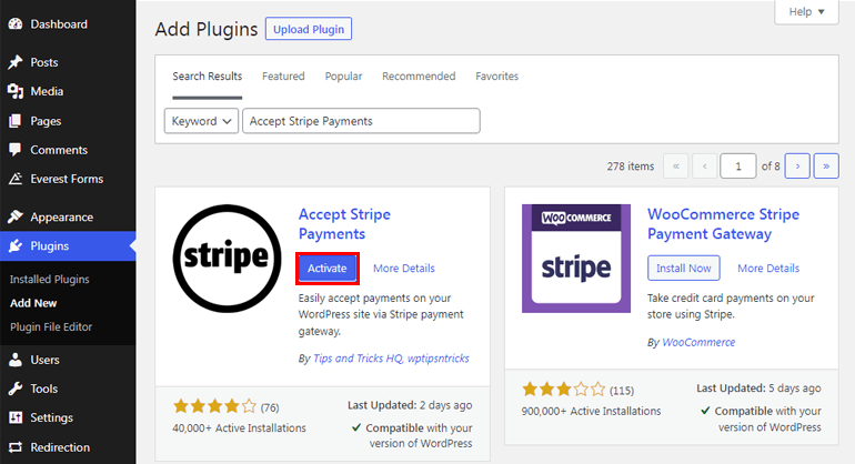 Aktifkan Terima Pembayaran Stripe
