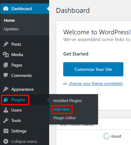 Plugin untuk Menambahkan Navigasi Baru