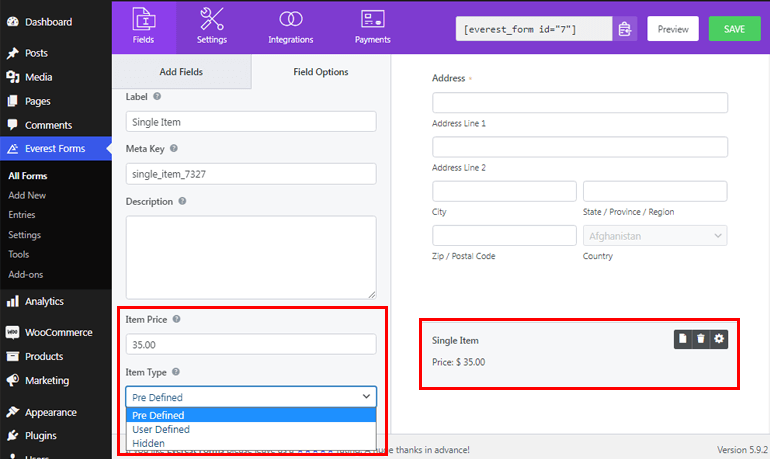 Everest Membentuk Item Tunggal Cara Mengatur Gateway Pembayaran di WordPress