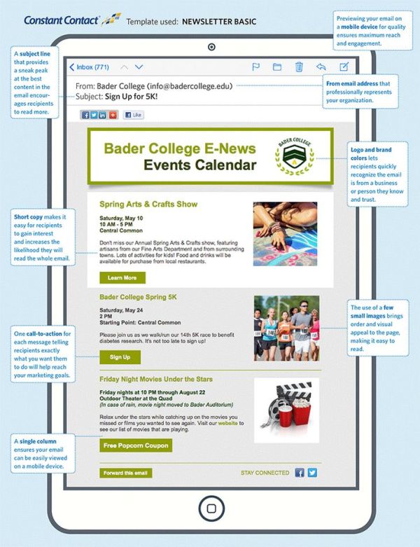 Newsletter-Beispiel – Bildungsmarkt