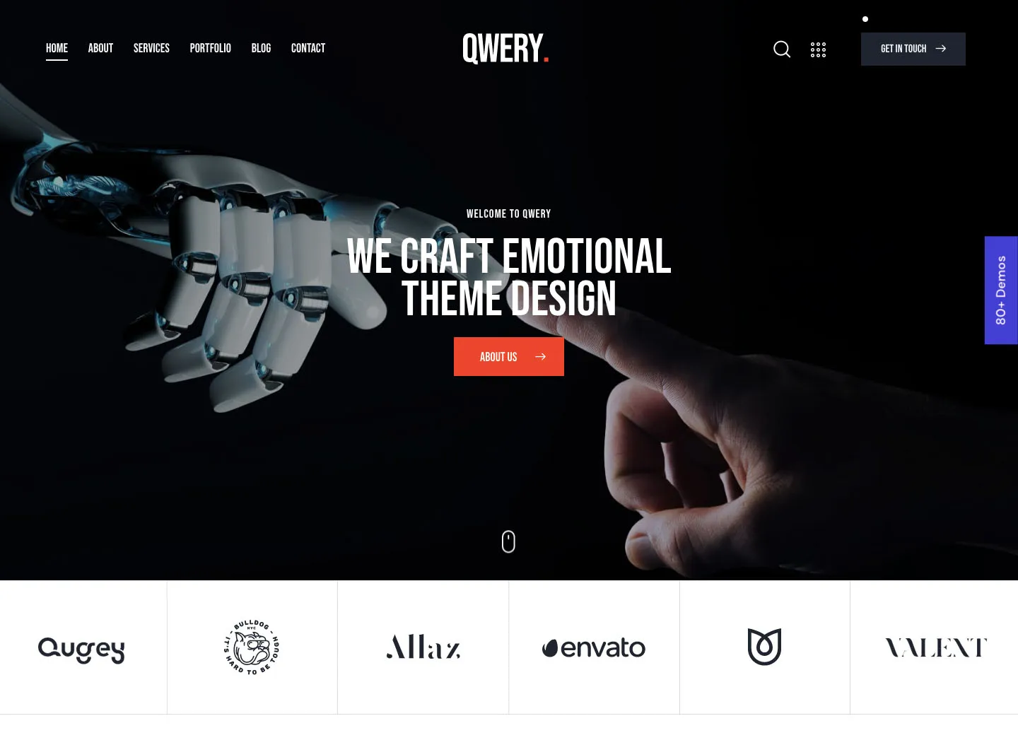 Qwery | Wielozadaniowy biznesowy motyw WordPress + RTL