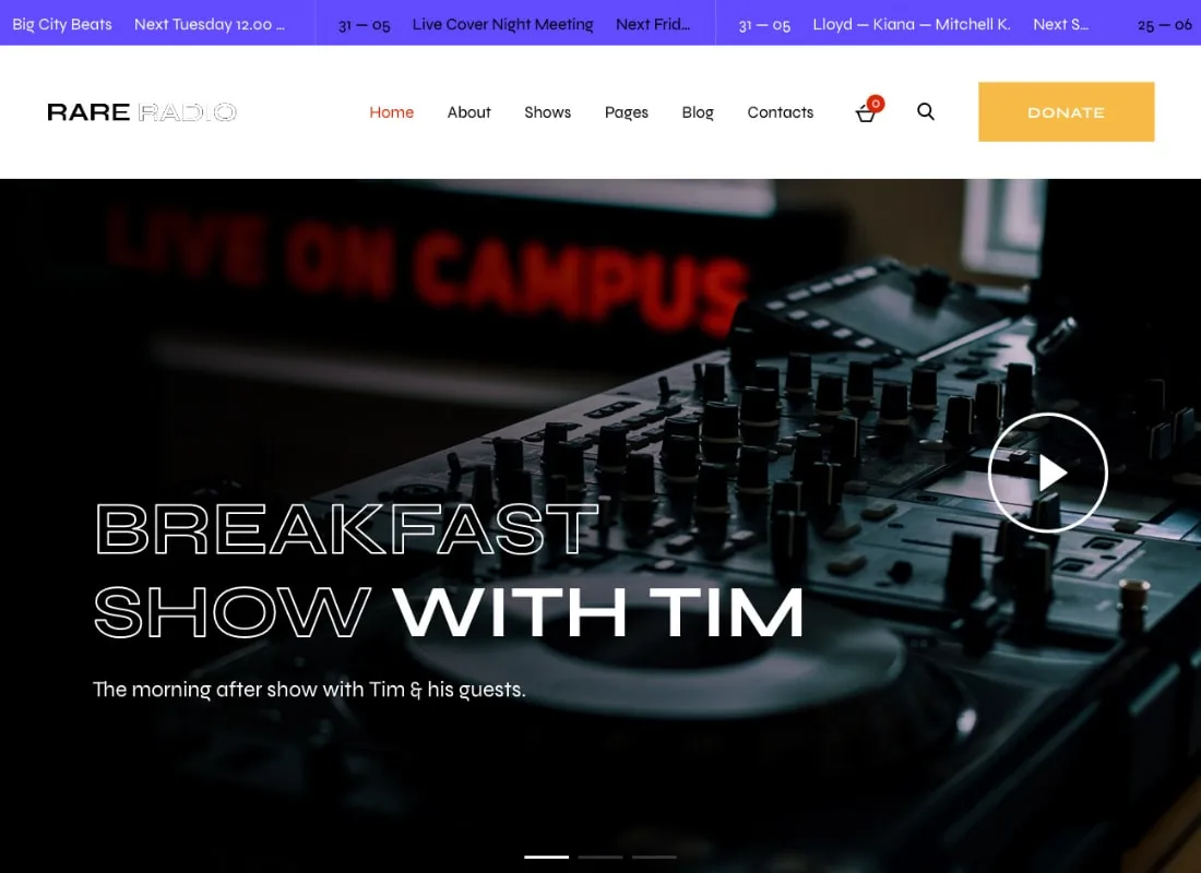 Rzadkie Radio | Internetowa stacja radiowa i podcast WordPress Motyw