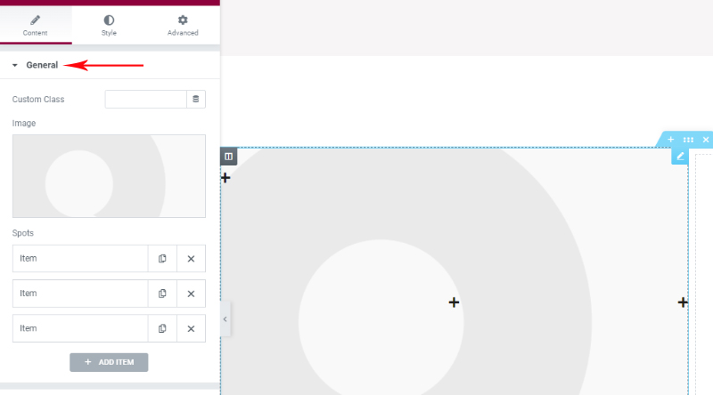 วิธีเพิ่มฮอตสปอตรูปภาพใน WordPress 5 . อย่างง่ายดาย General options Image Hotspots custom widget default