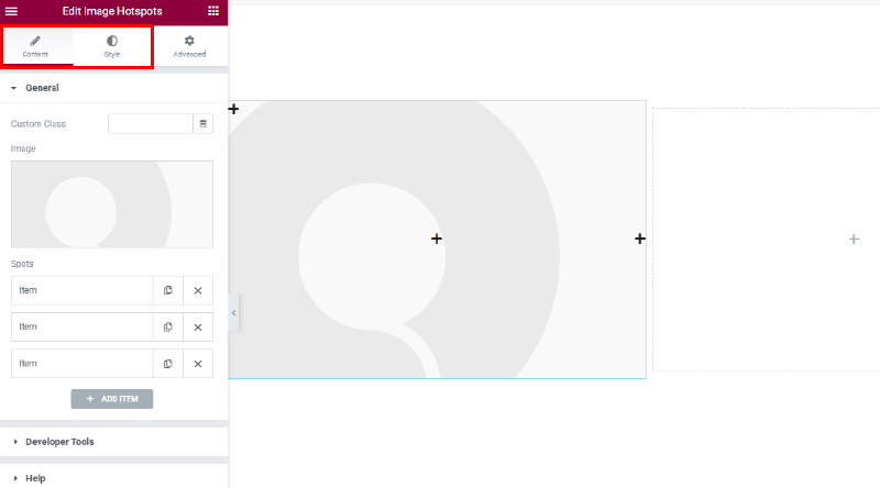 วิธีเพิ่มฮอตสปอตรูปภาพใน WordPress 4 . อย่างง่ายดาย Image Hotspots custom widget default