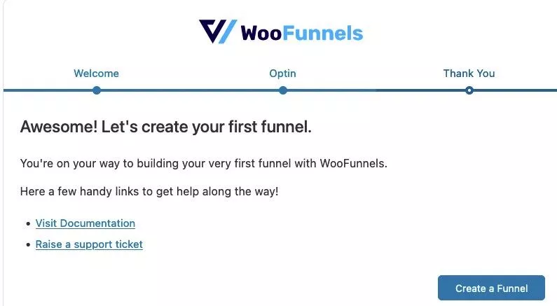 Asistente de WooFunnels