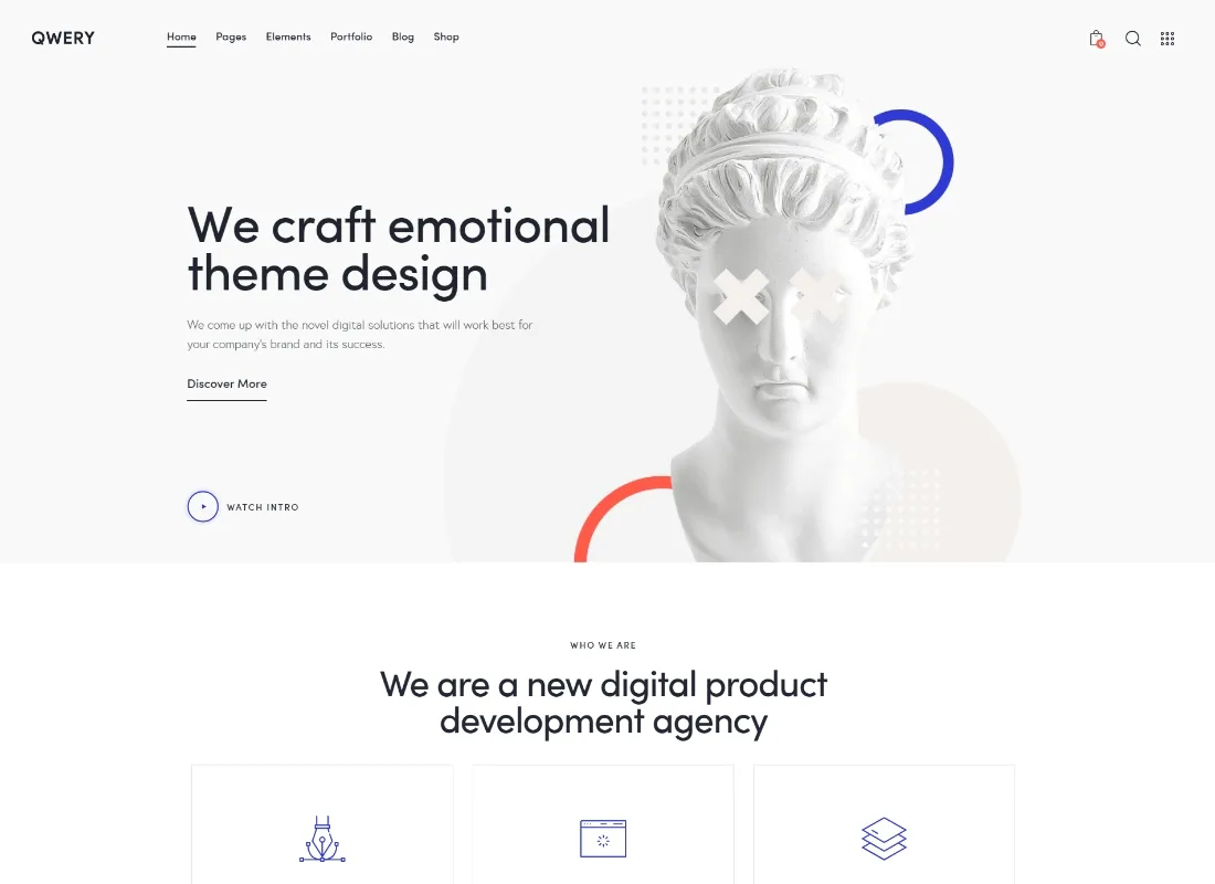 Qwery | Wielozadaniowy biznesowy motyw WordPress + RTL
