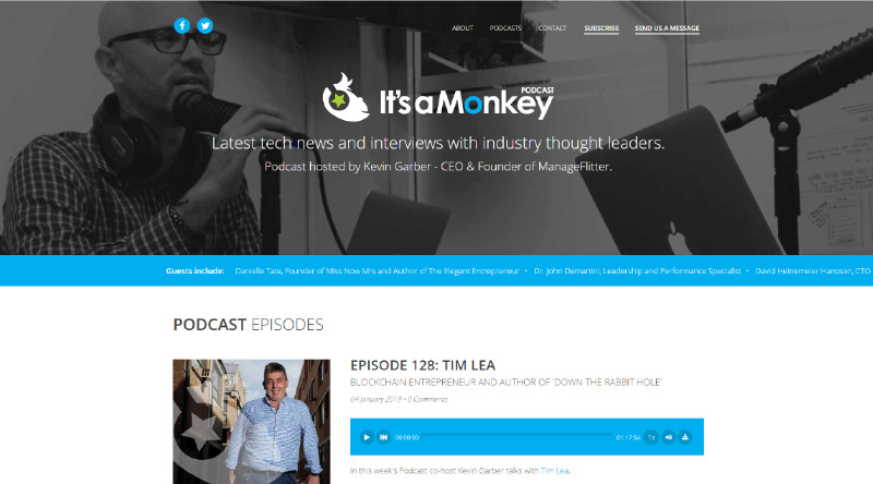 10+ najbardziej intrygujących przykładów witryn z podcastami 4 It’s a Monkey