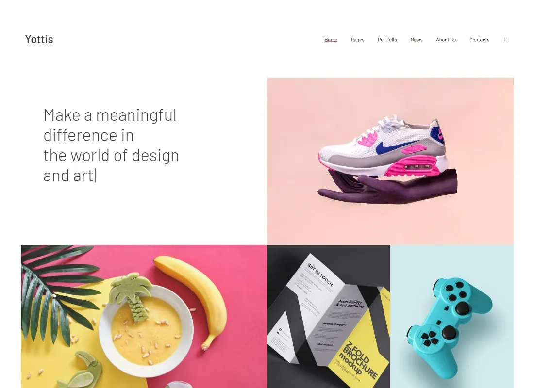 Yottis | Personal Creative Portfolio Motyw WordPress + Sklep