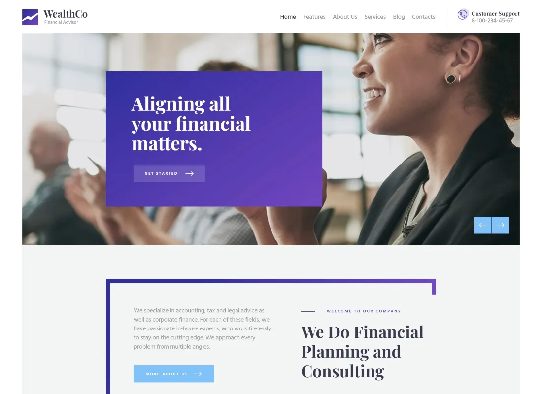 Bogactwo | Świeży motyw WordPress do doradztwa biznesowego i finansowego