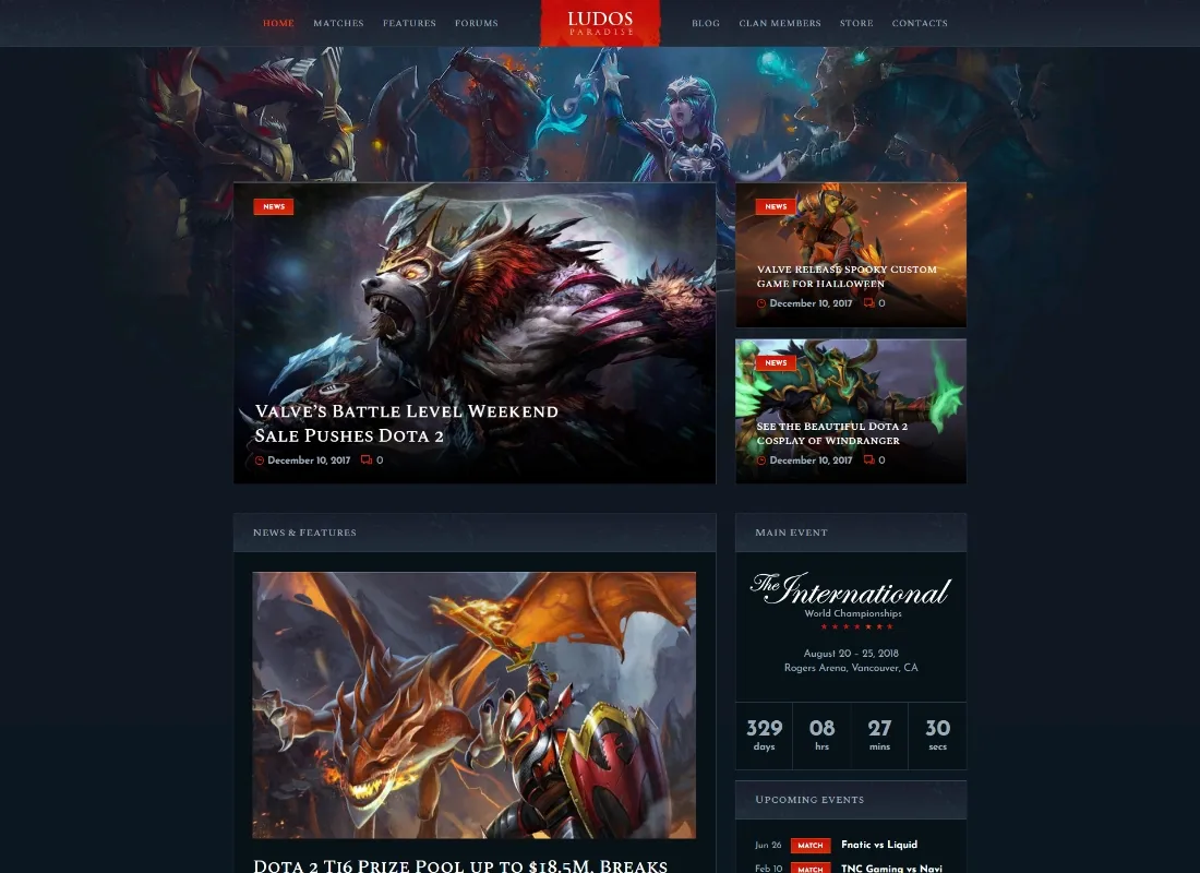 Raj Ludos | Blog o grach wideo i motyw WordPress na temat e-sportów klanów