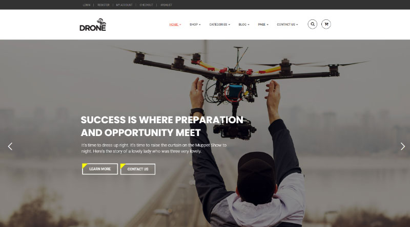 6 Temas de Drone WordPress impressionantes que valem a pena ter 5 Drone WP theme