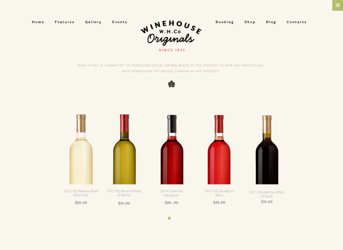 Rumah Anggur | Tema WordPress Toko Anggur & Restoran Minuman Keras