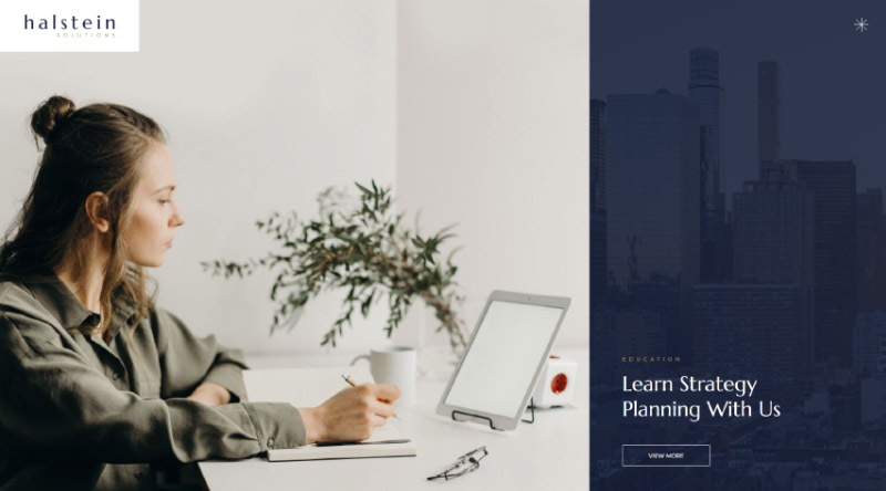 10 temas WordPress mais criativos para agência de publicidade 3 Halstein WordPress Theme