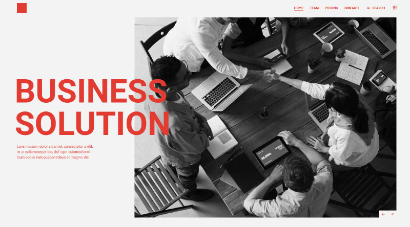10 temas WordPress mais criativos para agência de publicidade 2 Qi theme Advertising Agency