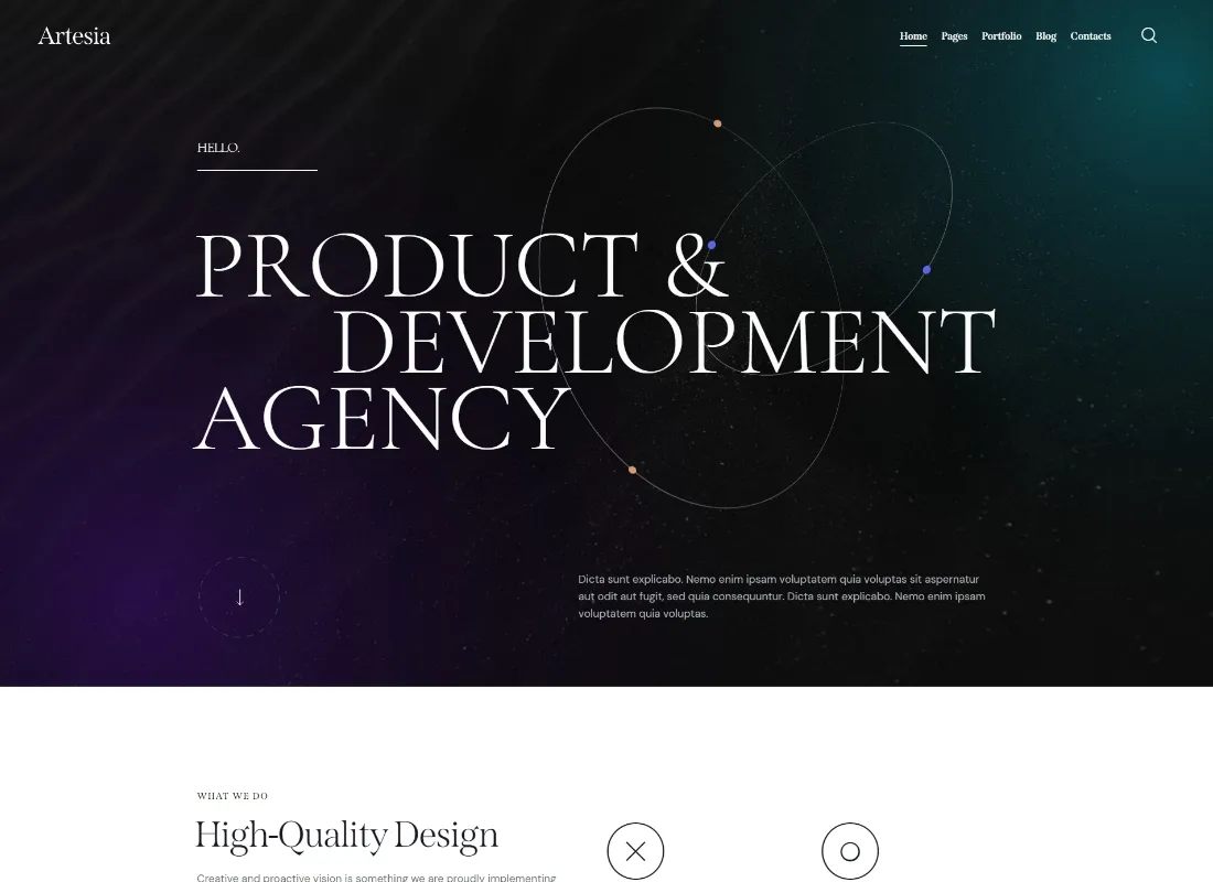 Artezja | Motyw WordPress dla twórców