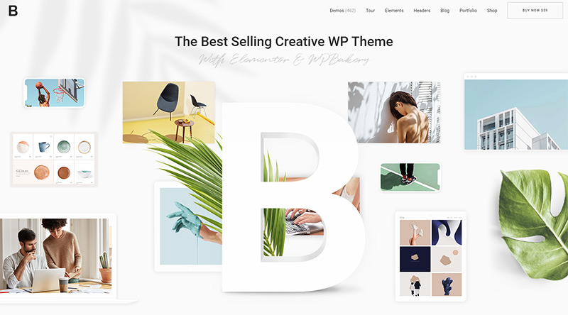8 thèmes WordPress à produit unique avec caractère 4 Bridge WordPress theme