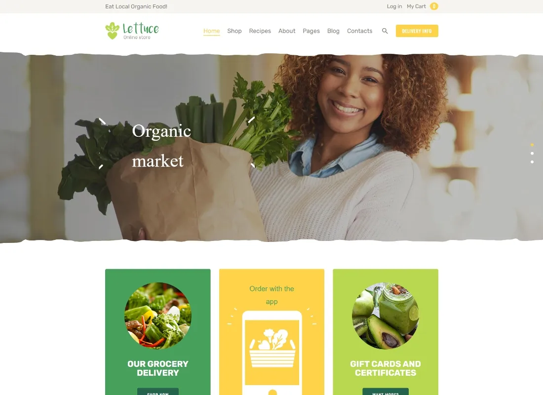 selada | Tema WordPress Produk Makanan Organik & Eco Online Store