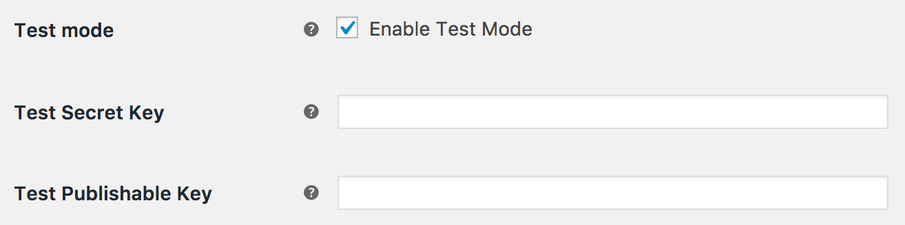 Wprowadzanie kluczy API WooCommerce Stripe