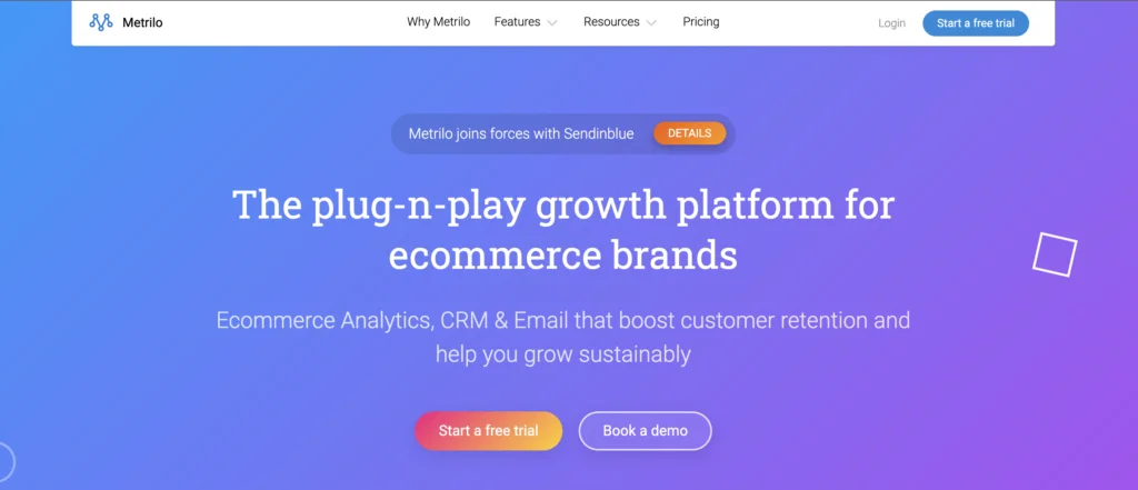 Captura de pantalla de Metrilo CRM para WooCommerce