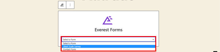 Likert Ölçekli Anket Formu Seçin