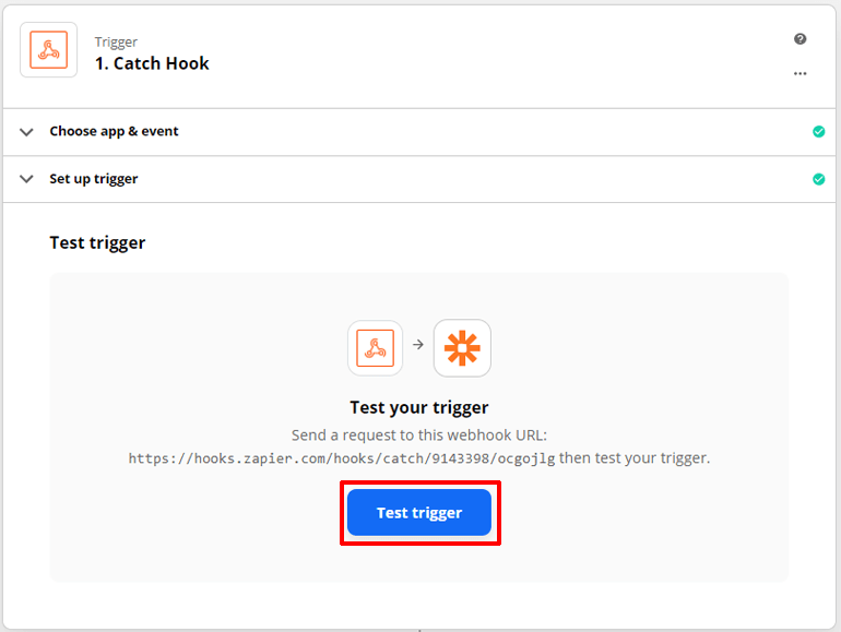 Test wyzwalacza Zapier