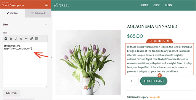 custom-woocommerce-short-desription - SeedProd Custom woocommerce short description