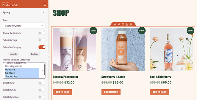 display-woocommerce-produktkategorie-auf-shop-seite - SeedProd display woocommerce product category on shop page