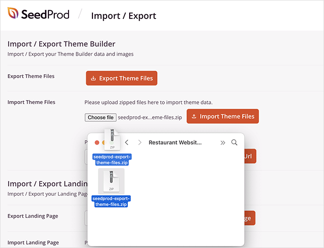 种子产品导入网站 - SeedProd import WordPress theme