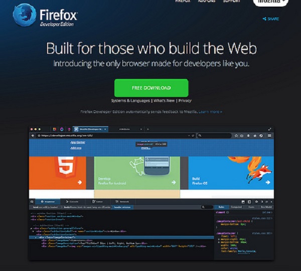 Firefox Developer Edition herunterladen