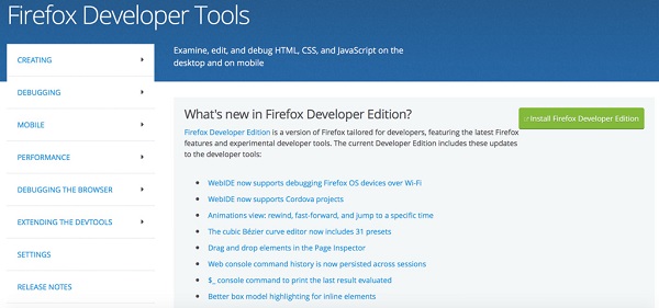 Firefox-Entwicklertools
