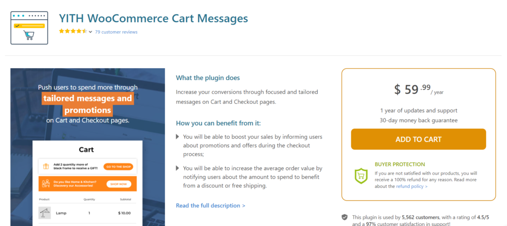 Wtyczki WooCommerce Shopping Cart - yith wiadomości koszyka