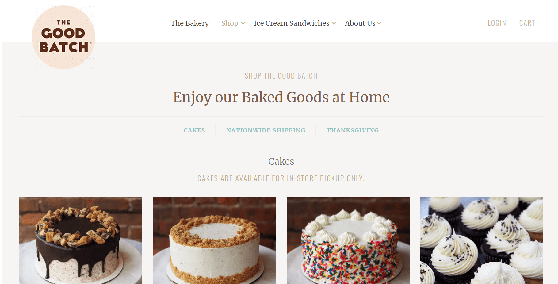 Good Batch, WooCommerce mağaza sayfalarını kullanan örnek bir e-ticaret mağazasıdır.