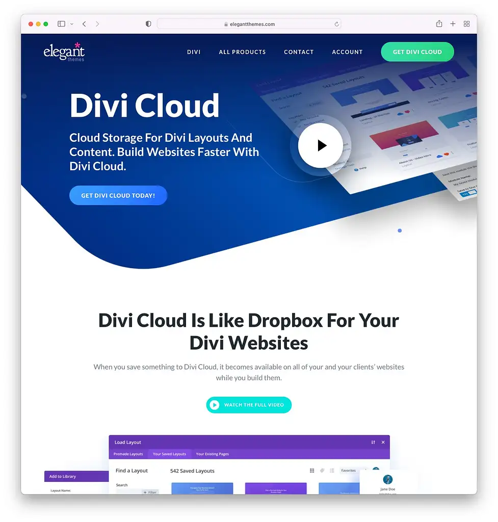 Elegant Themes lança Divi Cloud