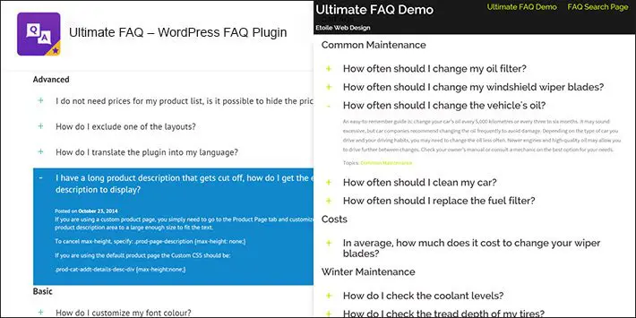 Ultimo plugin per le FAQ di WordPress