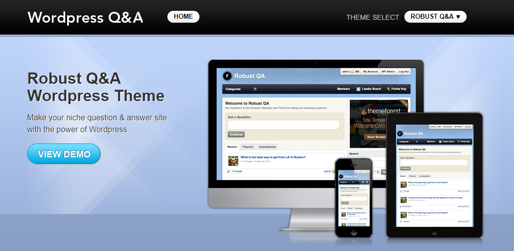T&J yang Kuat- Tema pertanyaan dan jawaban WordPress
