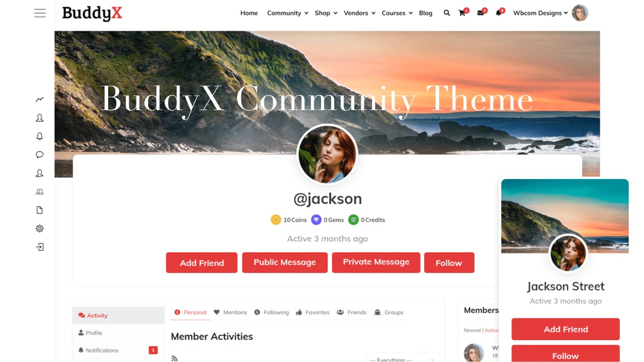BuddyX Community-Design