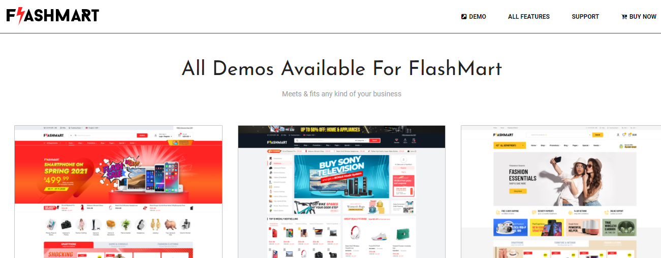 FlashMart- Melhores Temas WordPress de Mercado de Serviços