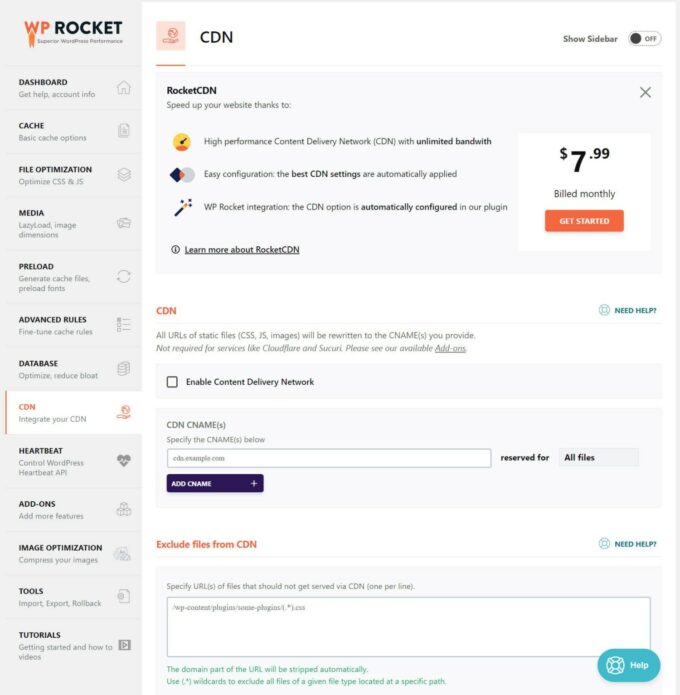 WP Rocket CDN 设置
