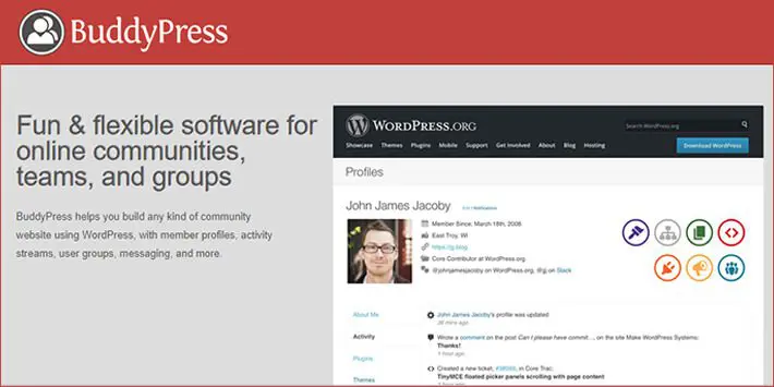 BuddyPress WordPress 포럼 플러그인