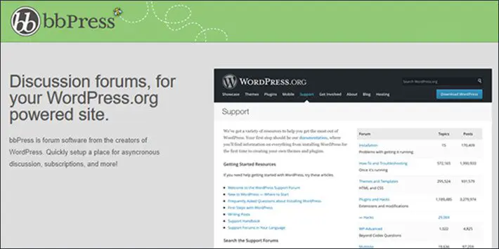 bbPress WordPress 포럼 플러그인