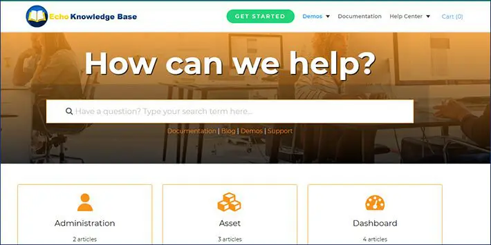 ปลั๊กอิน WordPress ฐานความรู้ Echo