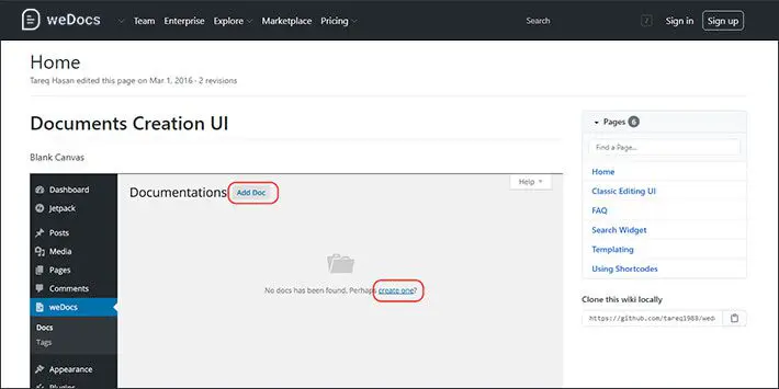 ปลั๊กอิน WordPress ฐานความรู้ของ weDocs