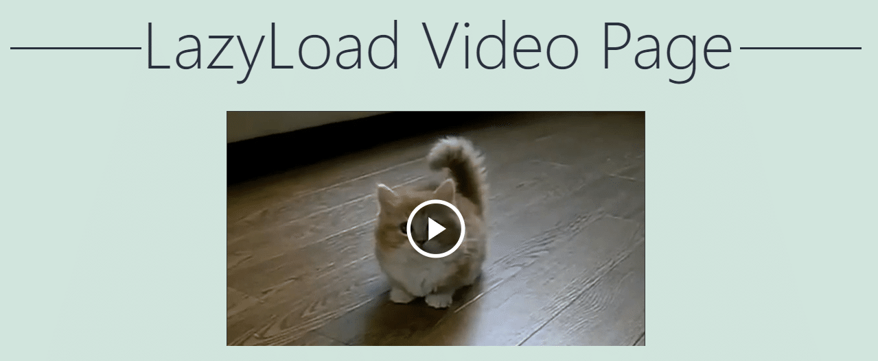 WordPress에서 비디오 지연 로드 Lazy Load Video on WordPress