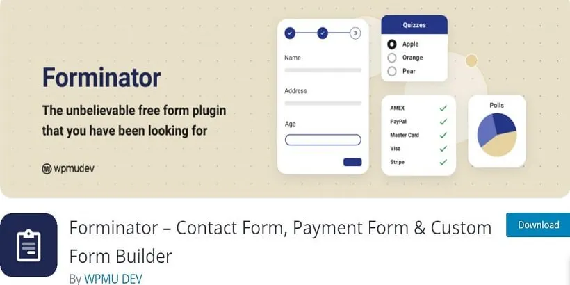 Forminator - Contact-Form-Payment-Form - & - Custom-Form-Builder-best-free-contact-form-plugins