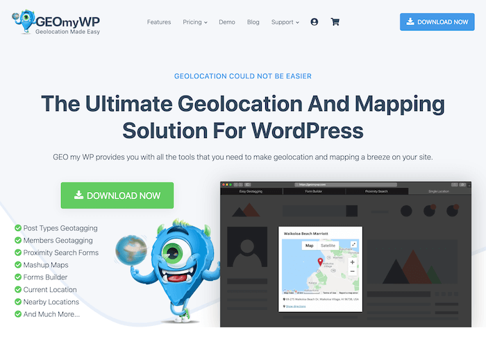 Plugin geolokasi GEOmyWP