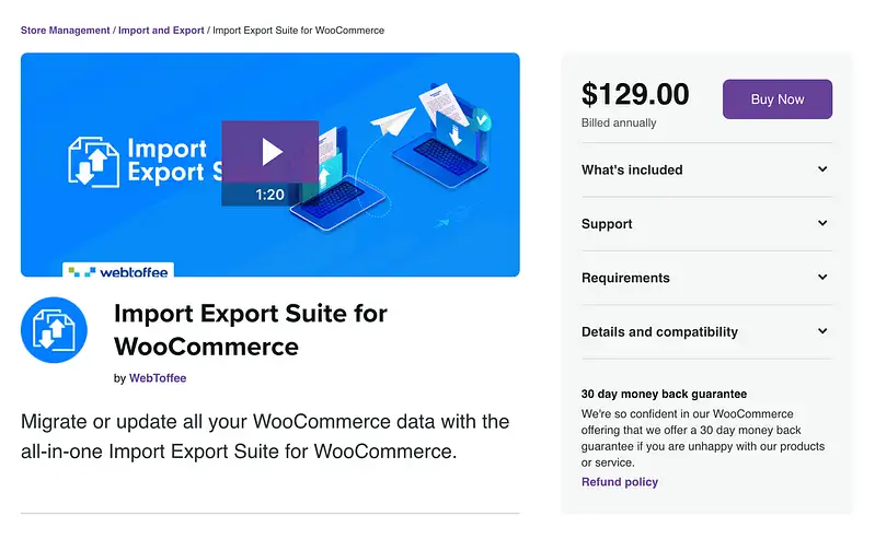 Import Export Suite dla wtyczki WooCommerce