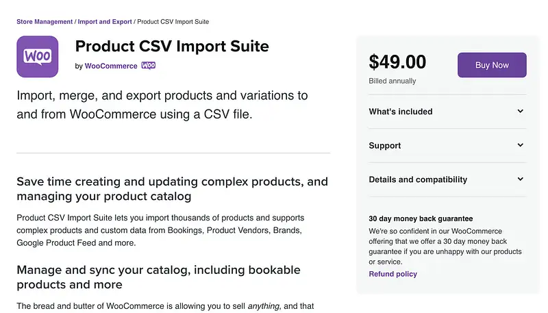 Wtyczka produktu CSV Import Suite