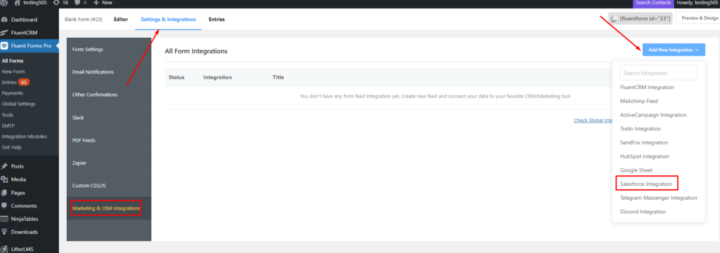 Integracja Salesforce