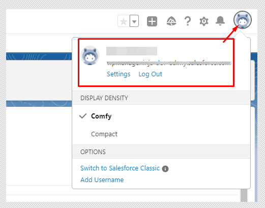 Adres URL domeny Salesforce