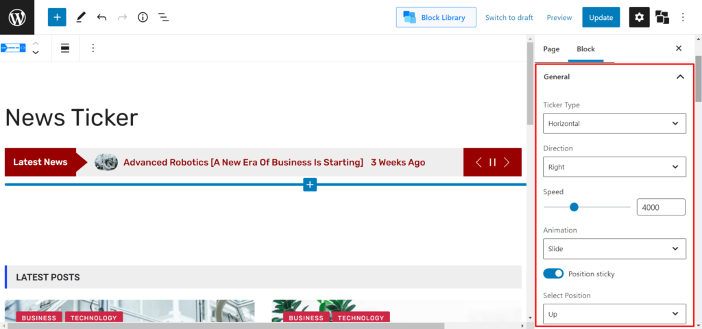 Présentation de WordPress Breaking News Ticker pour PostX 3 Introducing WordPress Breaking News Ticker for PostX 1